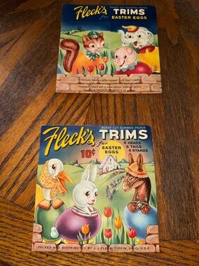 Vintage Flecks Easter egg trims